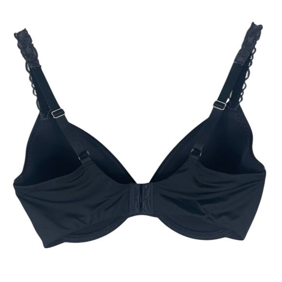 Natori Pure Lux Custom Coverage Contour Underwire Bra Lace Straps 732080 Sz 32DD - Picture 8 of 14